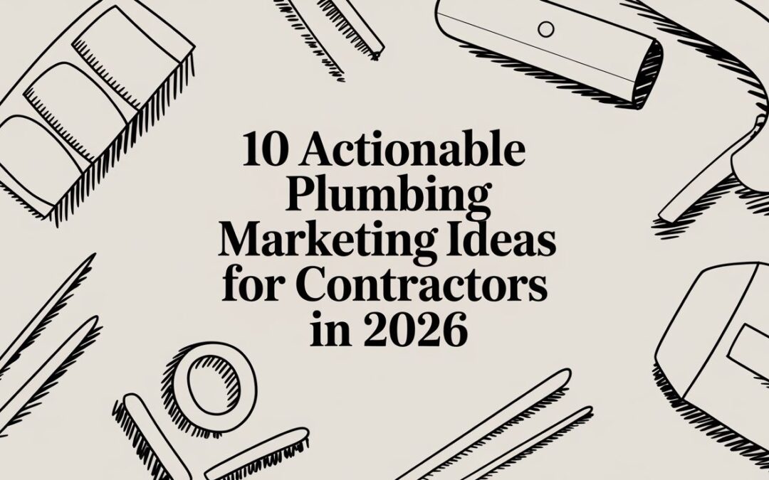 10 Actionable Plumbing Marketing Ideas for Contractors in 2026