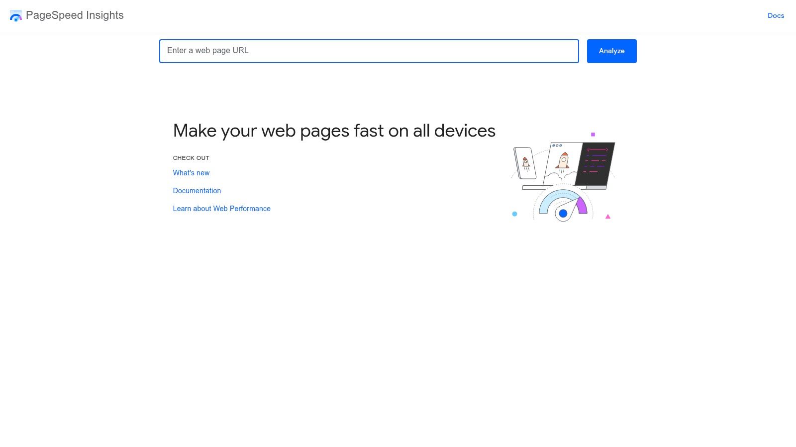 Screenshot from https://pagespeed.web.dev/